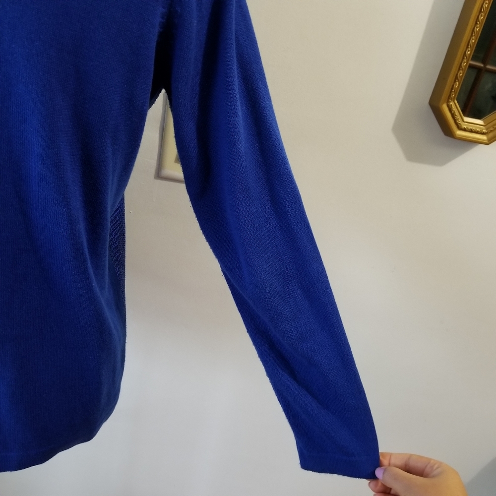 COPY - QUACKER FACTORY Cardigan Royal Blue Sequin Sweater SIZE XS. - Picture 12 of 15